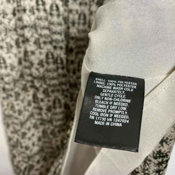 NWOT Mossimo Womens Ruffle Sleeve Fit & Flare Dress Back Keyhole Beige Gray - Picture 5 of 6